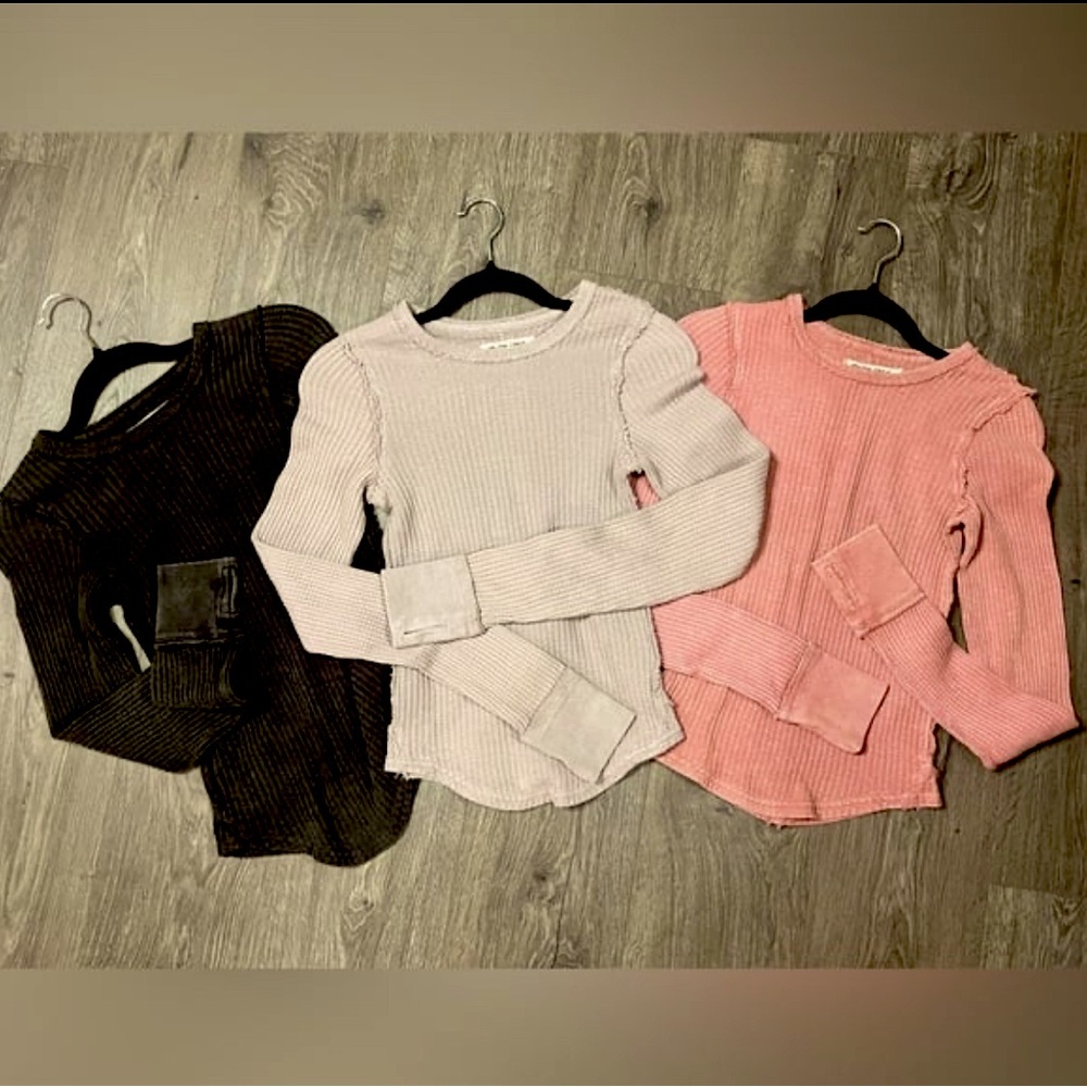 NWOT- XSmall-bundle We the Free Roll With It thermals long sleeve. Retal $48each